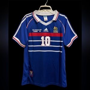 Adidas Zinedine Zidane 10 Home Final WC 98 Jersey